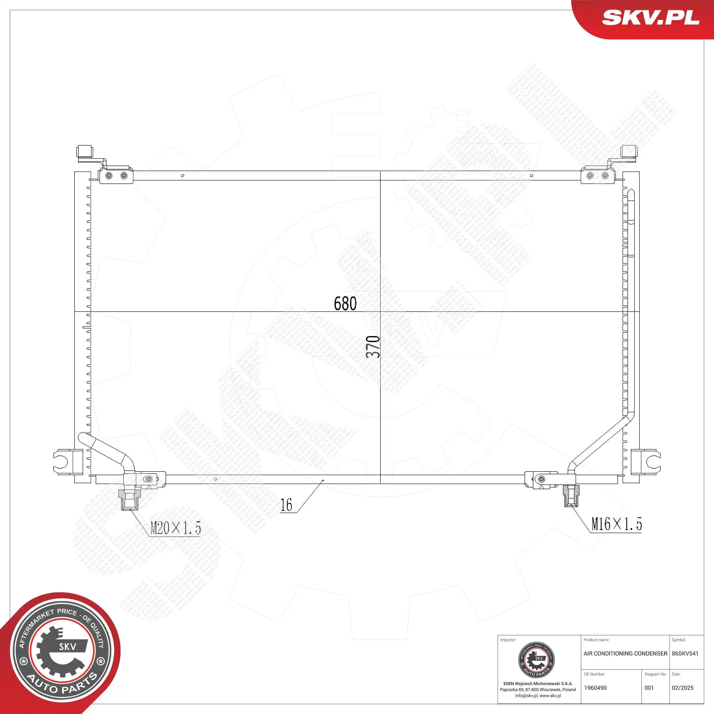 Condenser, air conditioning